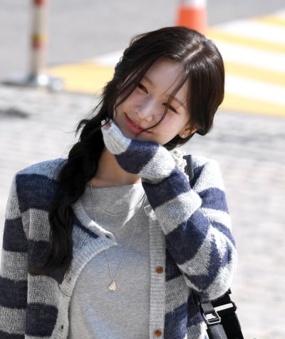 아이들 미연, 가을 햇살도 질투하는 미모[TEN포토+]