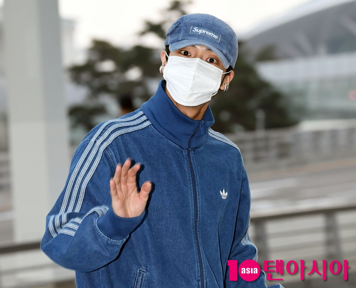 추영우, 깔끔한 꾸안꾸 공항패션[TEN포토+]