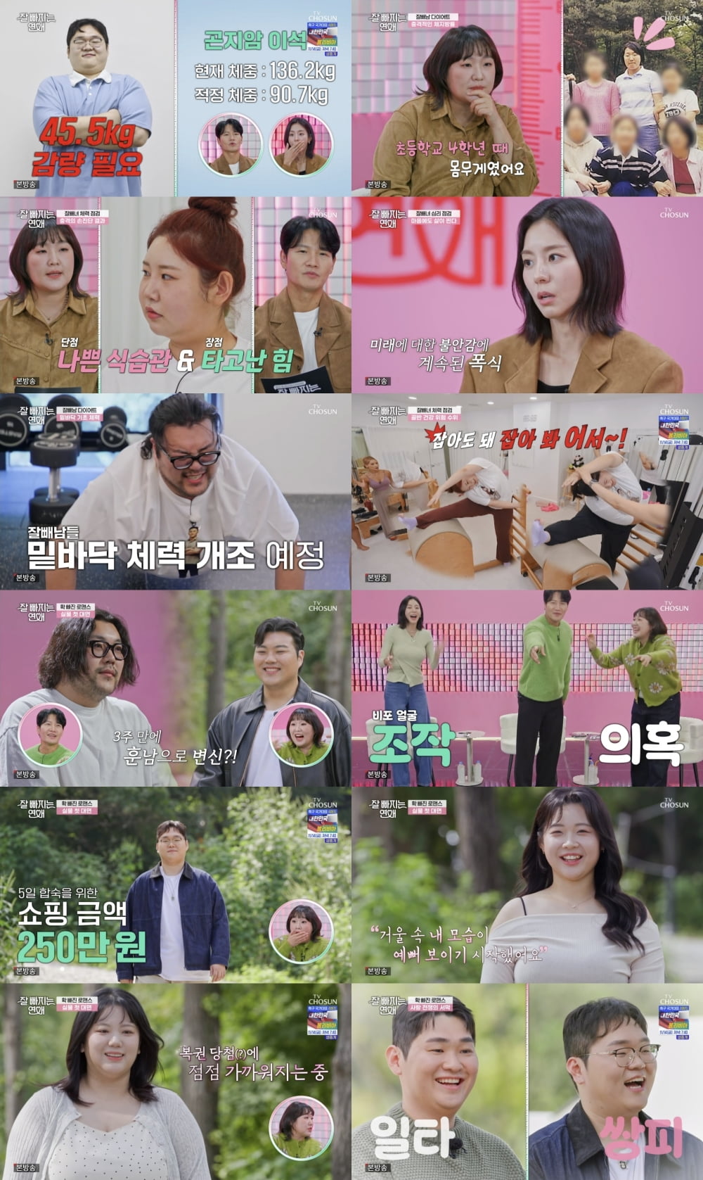 방송 조작 의혹 불거졌다…김종국, 3주간 총 85kg 감량 의심 "표정 뭐야" ('잘빠지는연애')[종합]