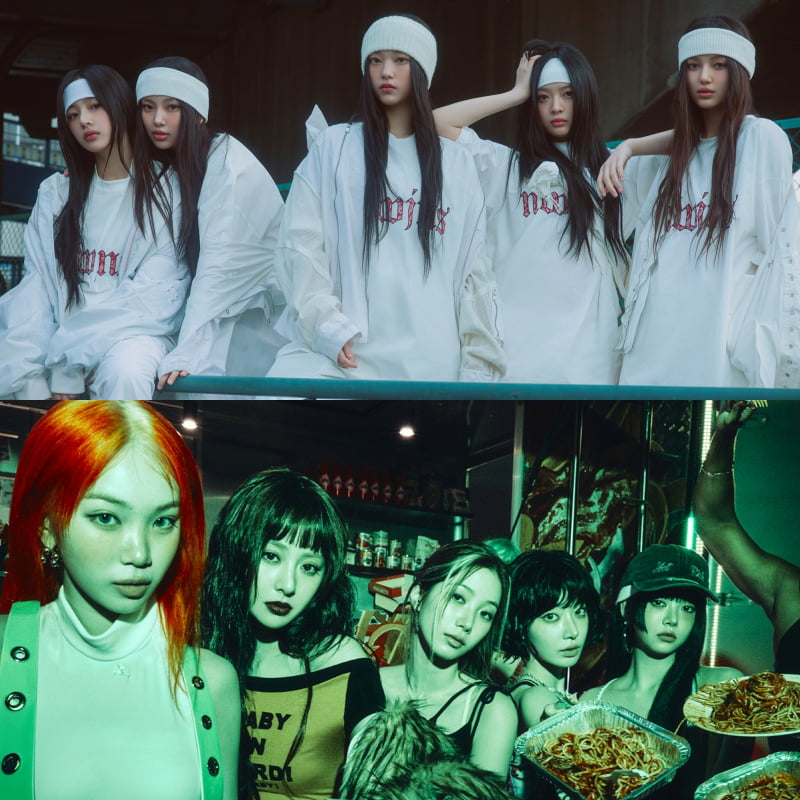 그룹 뉴진스(위)-르세라핌/사진 = 어도어-쏘스뮤직