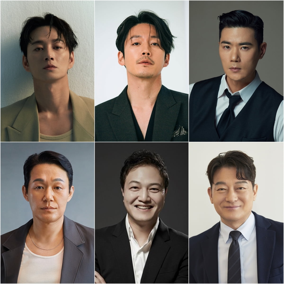 / 사진 제공: 길스토리이엔티(이현욱), 큐오에이(장혁), 엔에스이엔엠(김강우), 매니지먼트 런(박성웅), 피에이(PA)엔터테인먼트(정웅인), 순이엔티(조성하)