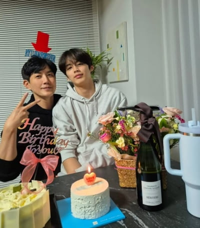 '방탄 뷔 닮은꼴' 류진 아들, 더 잘생겨진 외모에 살갑기까지…자식 농사 대성공