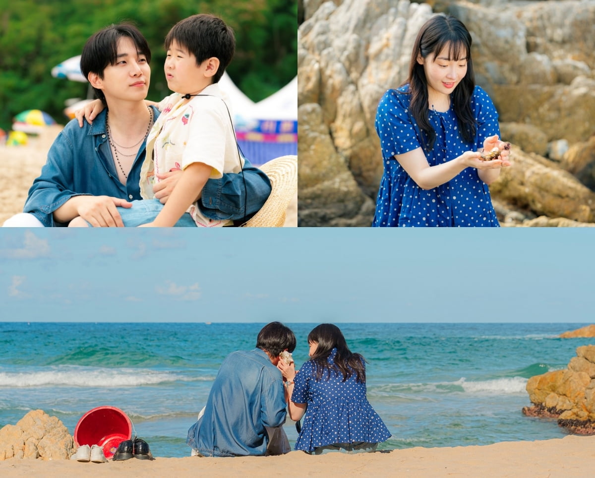 이준호♥김민하, 해변 데이트 현장 포착됐다…"달콤한 바캉스 즐겨" ('태풍상사')