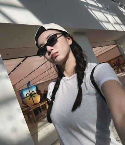 김윤지, 16개월 딸과 미국으로 떠났다…"LA 그리웠어"