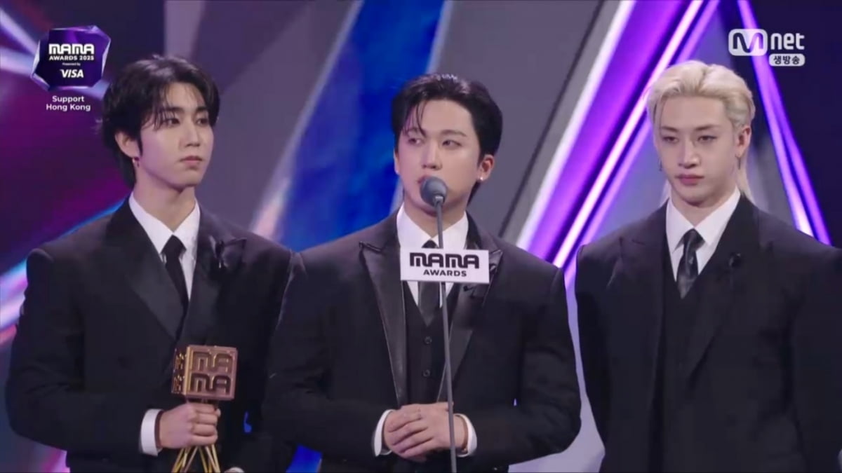 스트레이 키즈/ 사진='2025 마마 어워즈' 방송 캡처