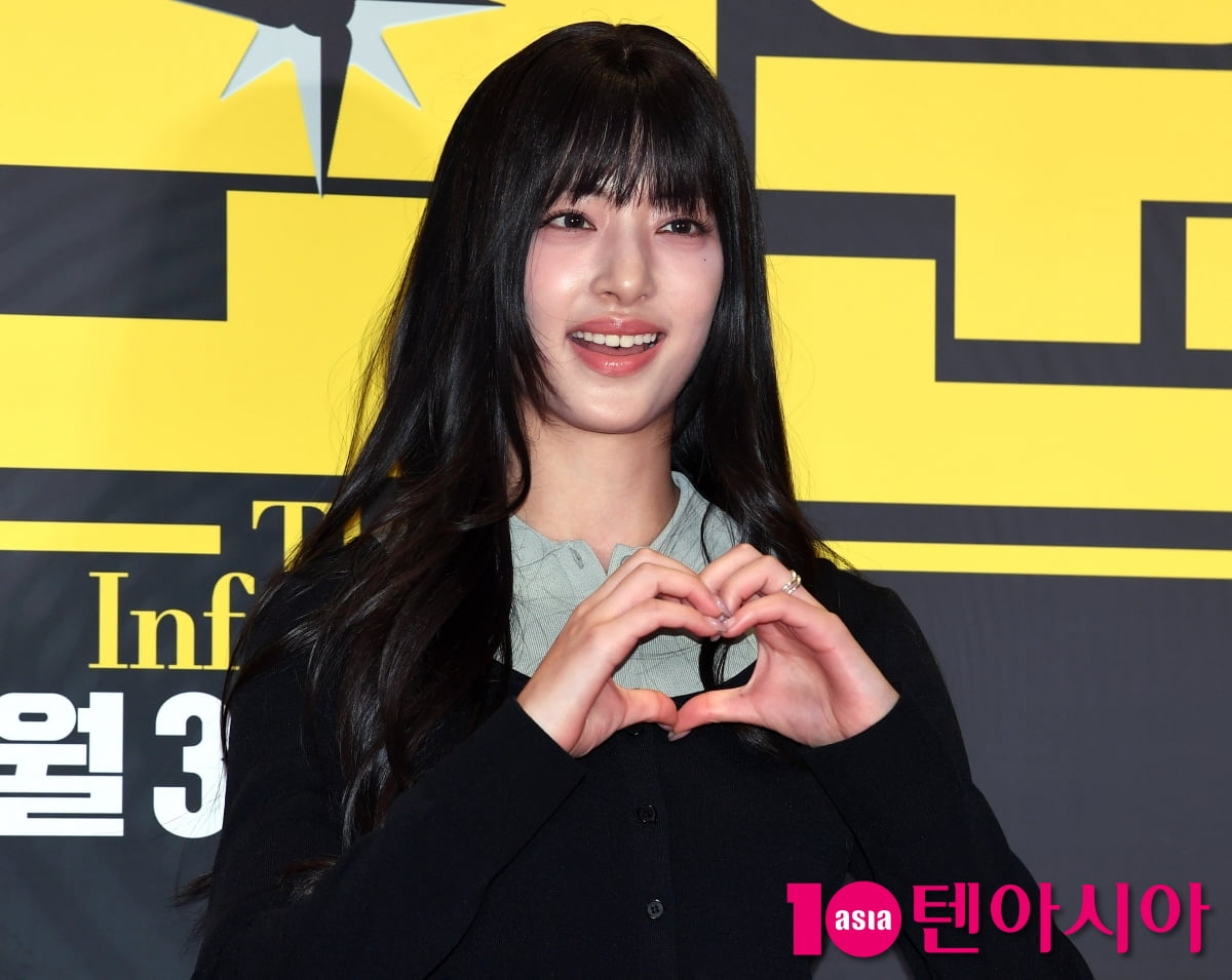 박해린, 사랑스러운 미소...극장을 밝히는 미모[TEN포토]