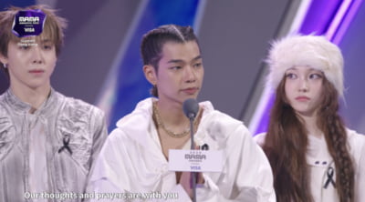 올데프, 데뷔 6개월 만에 일냈다…"테디 형 감사드려요" [2025 MAMA]