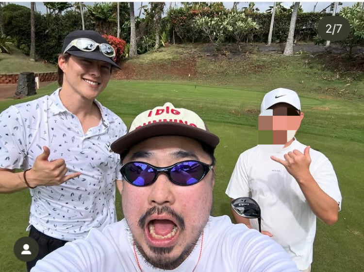 장기용이랑 얼마나 친하길래…강재준, 하와이서 명랑 골프