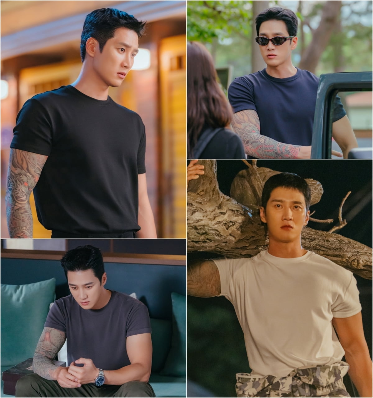 안보현, 팔에 문신 있었다…전완근 휘감은 용 그림 '깜짝' ('스프링피버')