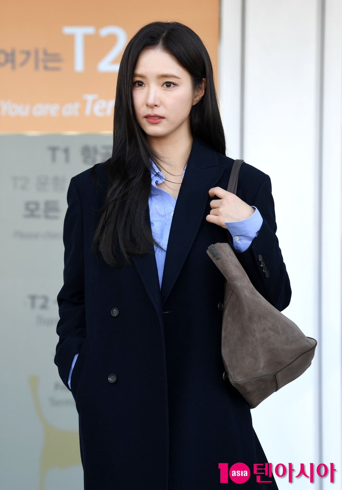 신세경, 극강 청순미모...청청 공항패션도 완벽하게 소화[TEN포토+]