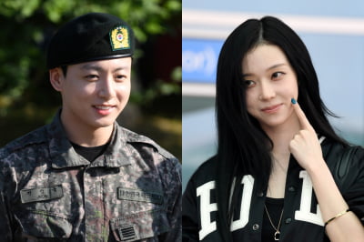 BTS 정국·에스파 윈터, ♥열애설 일파만파…강아지 타투부터 SNS 아이디까지[TEN이슈]