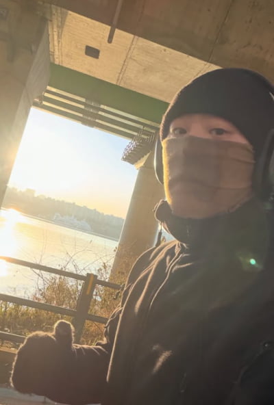 '백혈병 판정' 차현승, 6개월 만에 야외 러닝…영상 2도에 꽁꽁 무장