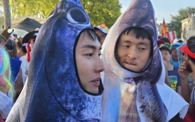 기안84, 마라톤 한다더니 왜 생선을 뒤집어 쓰고 있어…"뛰는 거 맞아?"('극한84')