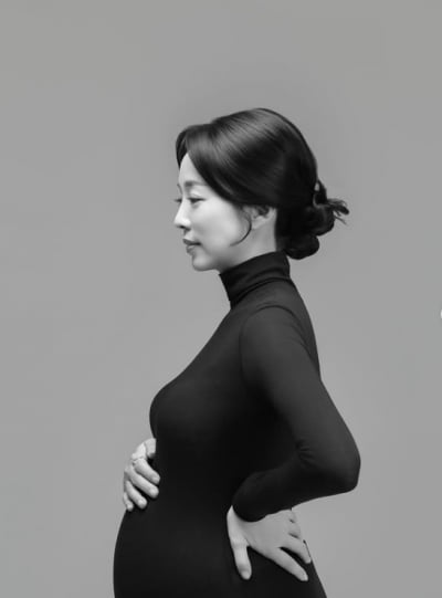 뱍은영, 유산도 여러 번 했는데…44세에 둘째 임신→완벽한 D라인