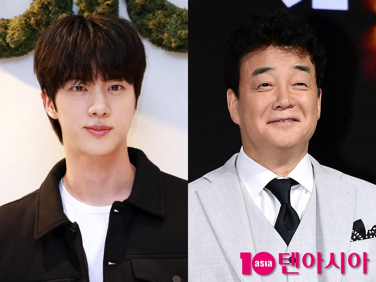 그룹 방탄소년단 진, 요리 연구가 백종원/사진=텐아시아 DB