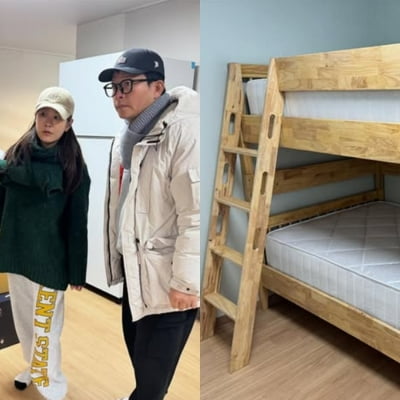 김준호♥김지민, 아이들 위한 2층 침대 마련