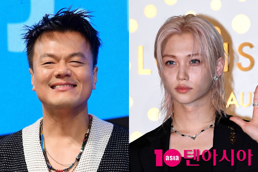 박진영, 스트레이 키즈 필릭스 사진=텐아시아 DB