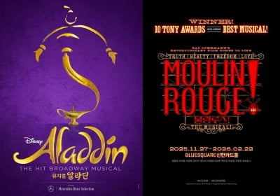 13년 내한 제친 '알라딘'→맥시멀리즘 끝판왕 '물랑루즈!'…美 걸작들, 국내서 이름값 제대로 [2025 뮤지컬 결산]
