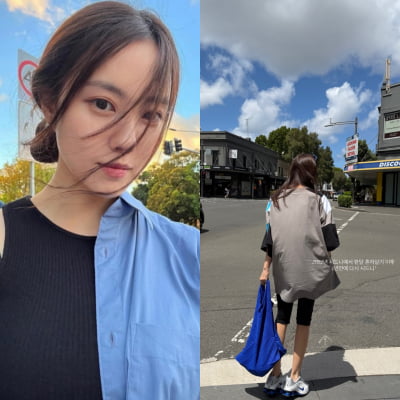 ♥금융맨 남편은 어쩌고…효민, 머리 싹둑 자르고 시드니行