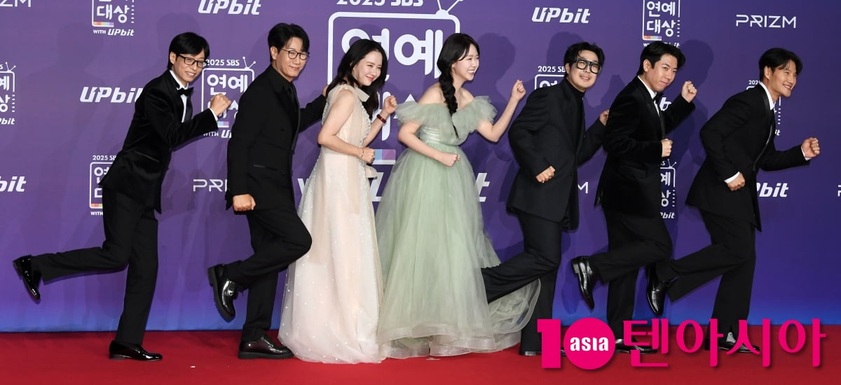 유재석-지석진-하하-김종국-송지호-양세찬-지예은, 오늘도 달리는 런닝맨[TEN포토]