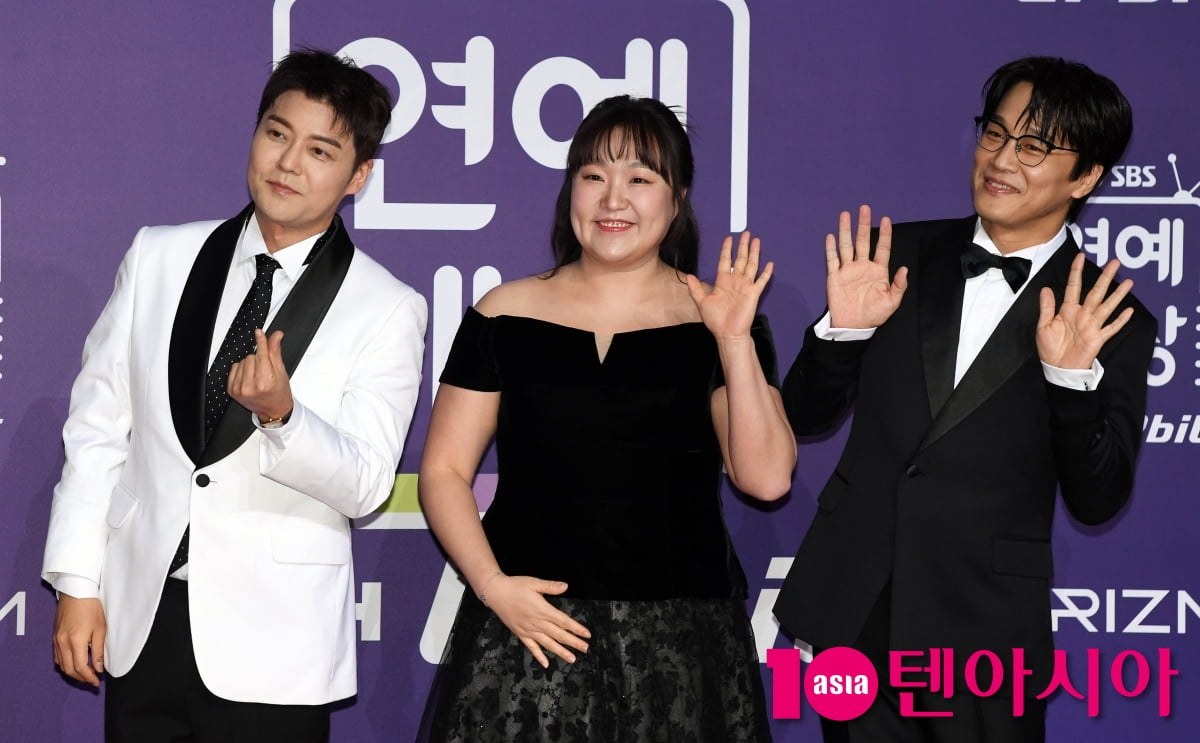 전현무-이수지-차태현, SBS 연예대상 3MC[TEN포토]