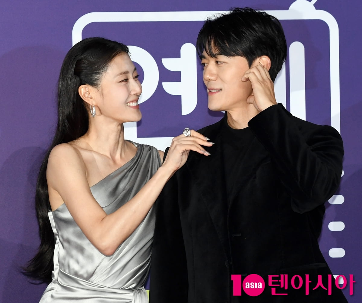 이현이-홍성기, 바라만 봐도 좋아[TEN포토]