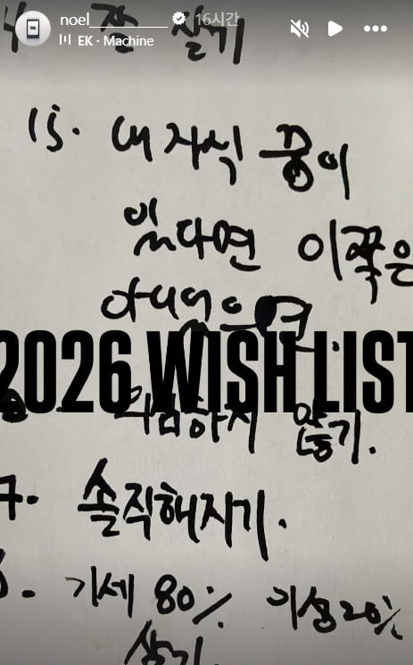 사진=노엘 SNS