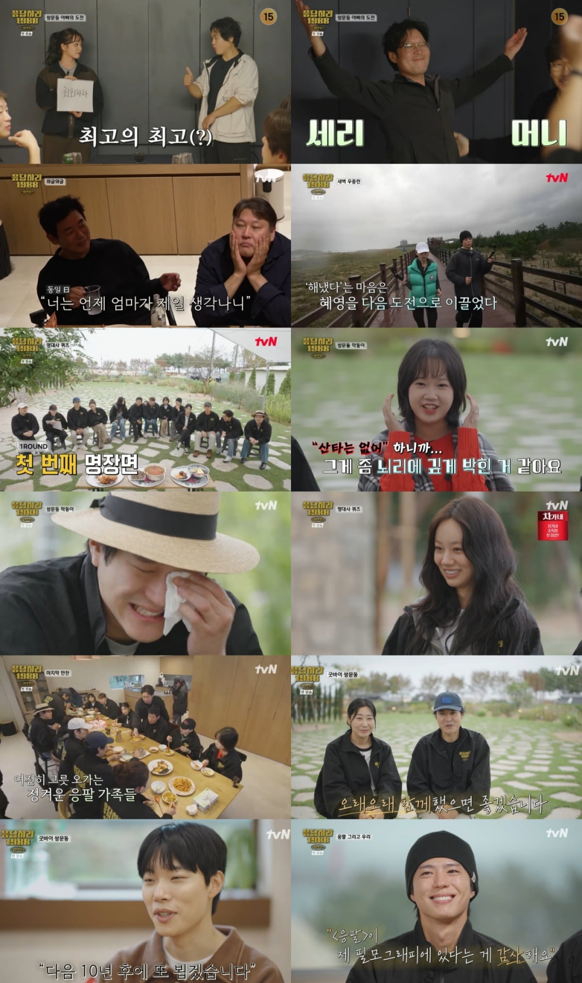 [종합] 혜리 눈물, 류준열 "다음에 만나자"…결국 한 자릿수 시청률로 막 내렸다 ('응팔10주년')