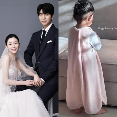 이승기♥이다인 딸 "아빠 생일 축하해요"…또 폭풍 성장한 근황