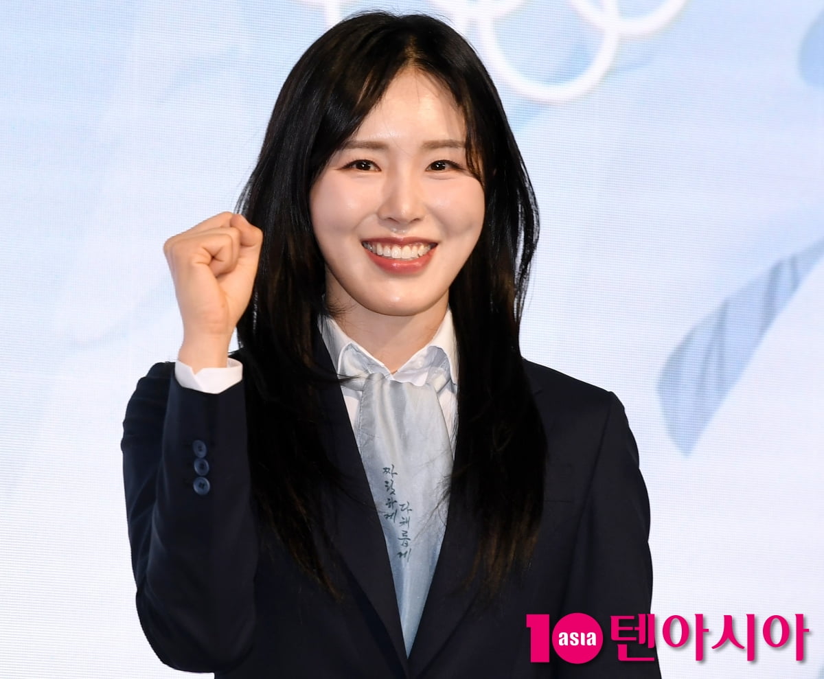 김아랑 해설위원, 은퇴 한달차 올림픽 해설위원으로 변신[TEN포토]