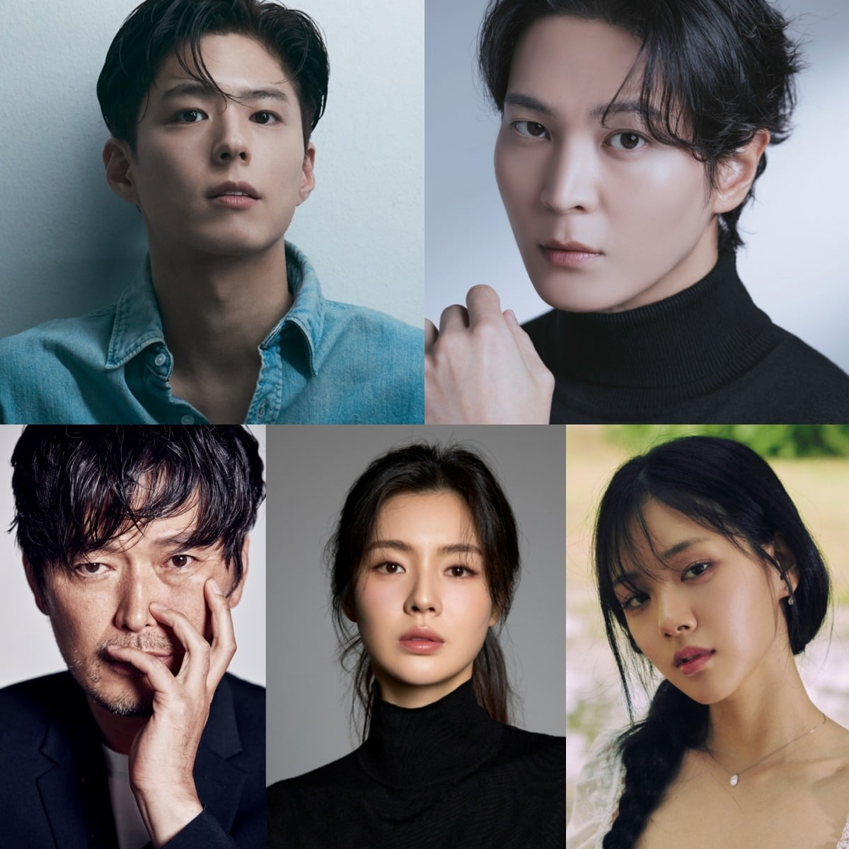 배우 박보검(차례로), 주원, 정재영, 이선빈, 김형서. / 사진제공=각 배우 소속사