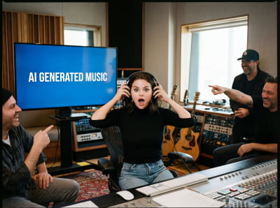 AI 음악, 유튜브 지배하더니 셀레나 고메즈마저…초비상 걸린 음악업계 [TEN스타필드]