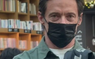 휴 잭맨, 비밀리에 한국 방문했나…마스크 뚫고 나오는 강렬한 눈빛 [TEN이슈]