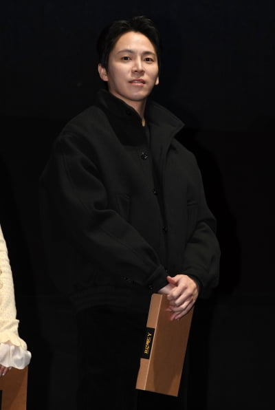 이재균, 즐거운 무대인사[TEN포토]