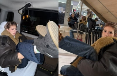 전소미, 택시서 신발 자랑했다가 돌연 '공중도덕' 논란…의자에 발 안 닿았는데