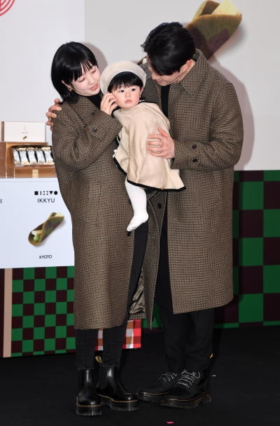 심형탁-사야-하루, 비주얼 한일 가족[TEN포토]