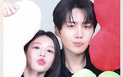 김선호♥고윤정, '핑크빛' 인생네컷 떴다…설탕 쏟아부은 투샷