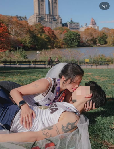 곽선희, 레즈비언 고백 후…11월 동성 연인과 뉴욕서 웨딩 촬영