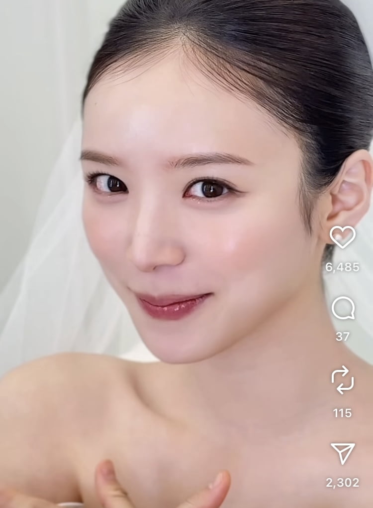 김지영, 임산부 맞아?…깐달걀+V라인 청담동 며느리 메이크업