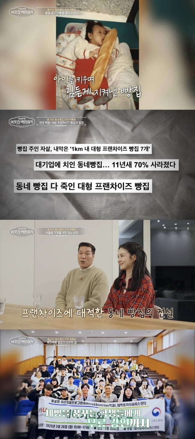 [종합] '연매출 210억' 빵집 신화 썼다…월급 5만원에서 이룬 기적, 서장훈도 '감탄' ('백만장자')