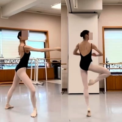 '서울대·한예종 합격' 신동엽 딸, 연습 현장 봤더니…누리꾼들도 "신이 내린 체형"