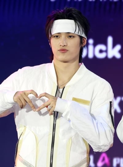 82메이저 윤예찬, 장난꾸러기 표정[TEN포토]