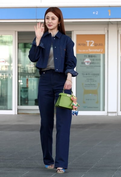 르세라핌 허윤진, 편안함과 스타일 모두 챙긴 공항패션 [TEN포토+]