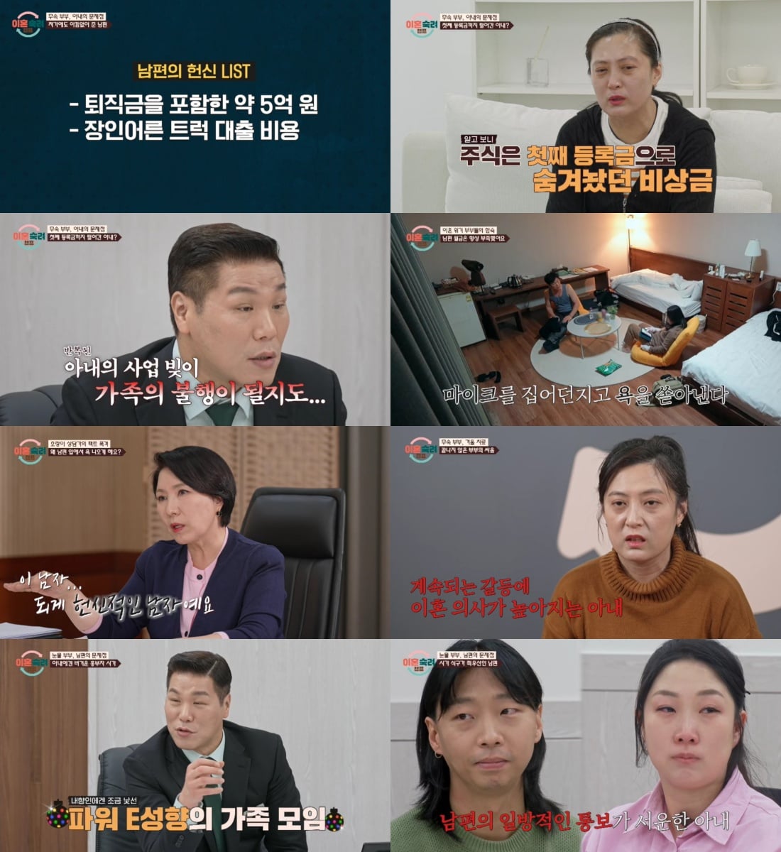 '주작 의혹' 무속 부부, 또 갈등 터졌다…서장훈도 일갈 "멀쩡한데 왜" ('이숙캠')[종합]