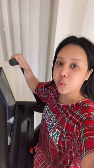 랄랄, 코 성형 부기 빼기에 진심…다크써클 내려와도 운동