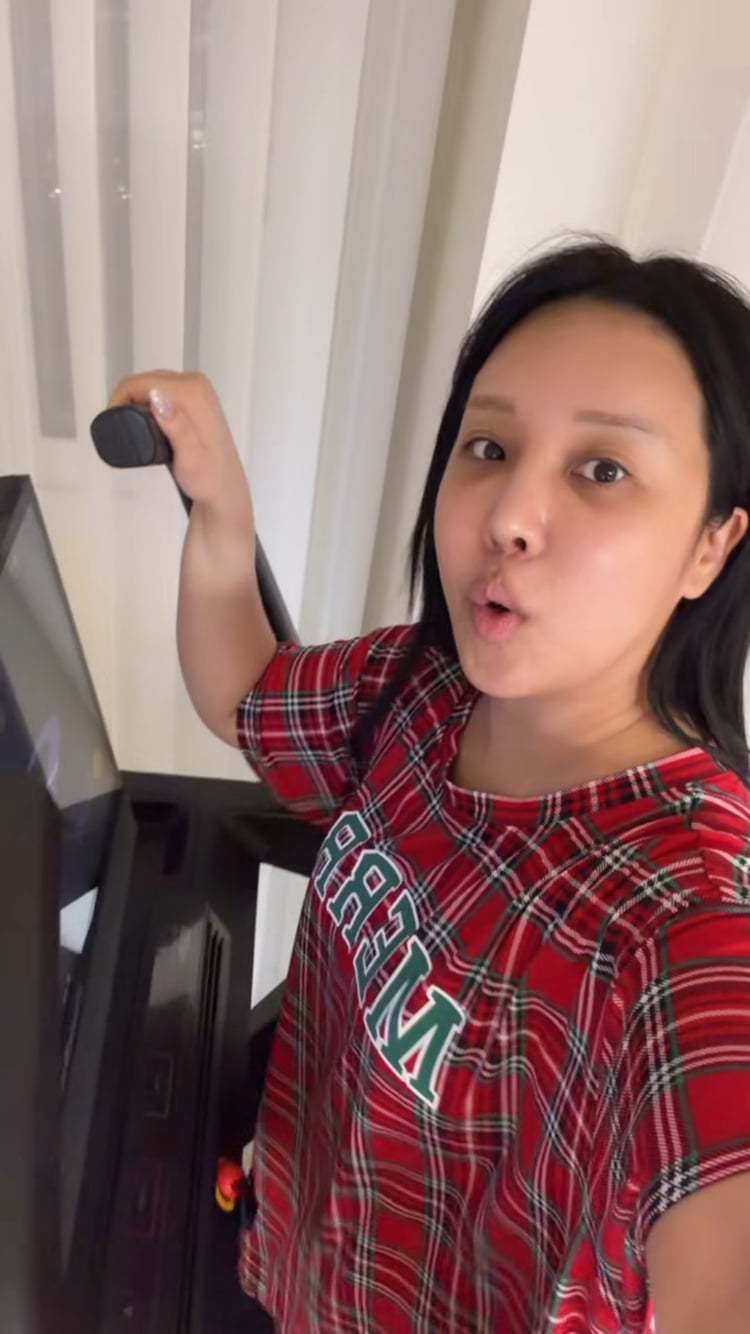 랄랄, 코 성형 부기 빼기에 진심…다크써클 내려와도 운동