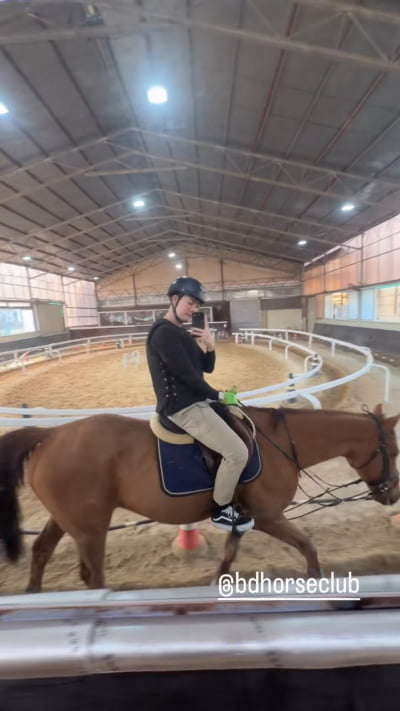 댄서 차현승, 백별형 완치되더니…승마까지 취미 제대로 즐겨