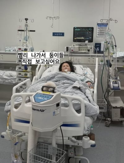 '40세 임신' 오초희, 쌍둥이 출산 후 돌연 중환자실…아기들은 인큐베이터