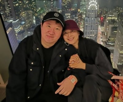 "남편이 떠났다"…아내 한유라, 하와이서 전한 근황