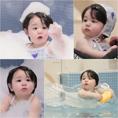 심형탁 아들, 혼혈 미모가 이 정도야…거품목욕에 옹알이도 폭발(‘슈돌’)